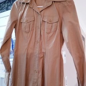 SOLD**NY & CO stretch, gold L/S, XS